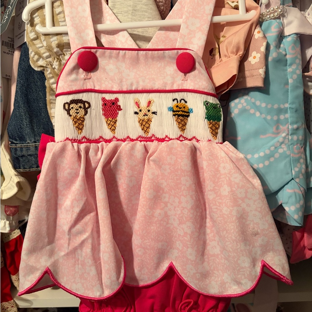 Smocked Flamingo Outfit